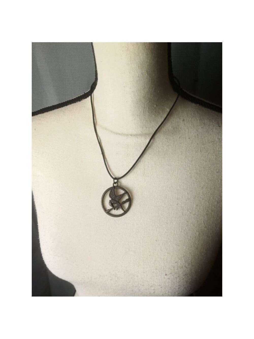 The Hunger Games Necklace Black Bronze